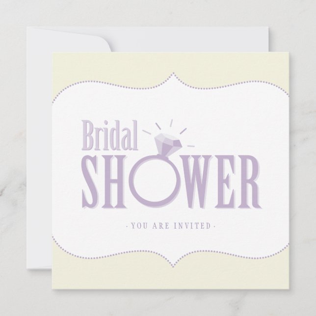 Wedding Ring Bridal Shower invitation (Front)