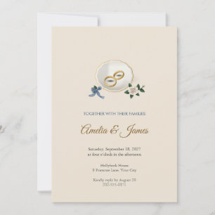 Wedding Ring Dish Wedding Invitation