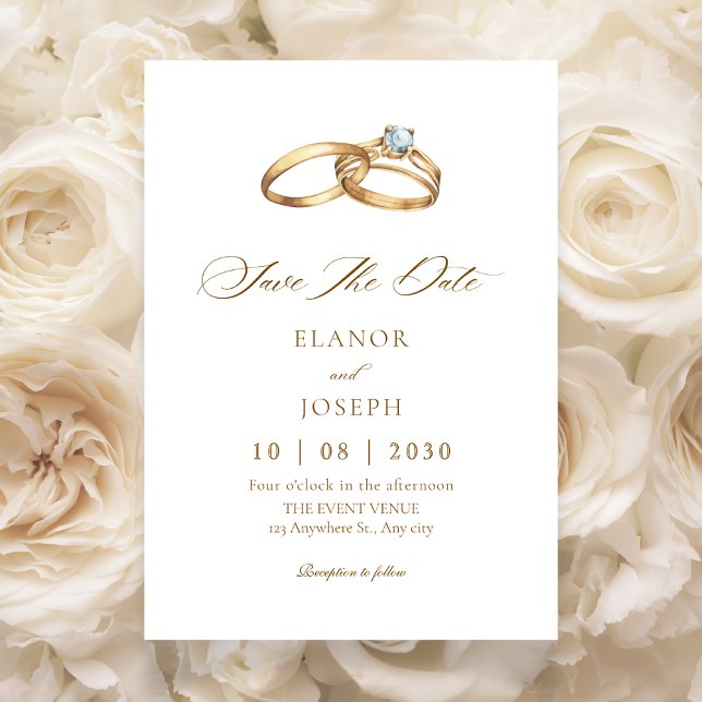 Wedding ring elegant  save the date (Creator Uploaded)