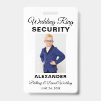Wedding Ring Security Photo Choose Your Colours