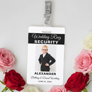 Wedding Ring Security - Pick Text Colour - ID Badge