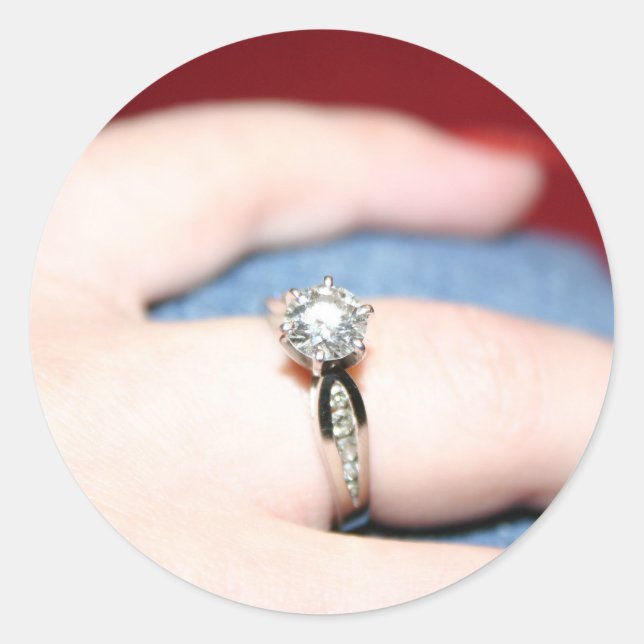 Wedding Ring Sticker - Customisable (Front)