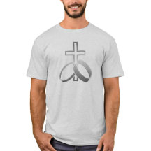 Wedding Rings and Cross Art