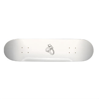 Wedding Rings/Engagement Rings Skateboard