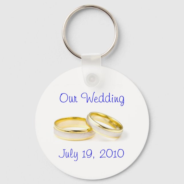 Wedding Rings Key Ring (Front)