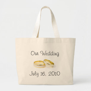 Wedding Rings Large Tote Bag