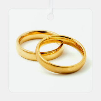 Wedding rings metal tree decoration