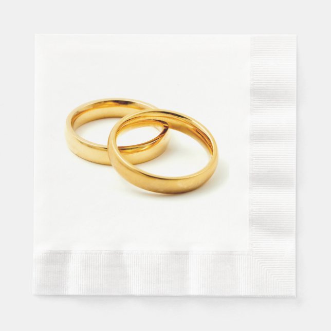 Wedding rings napkin (Front)