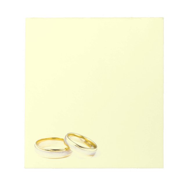 Wedding Rings Notepad (Front)
