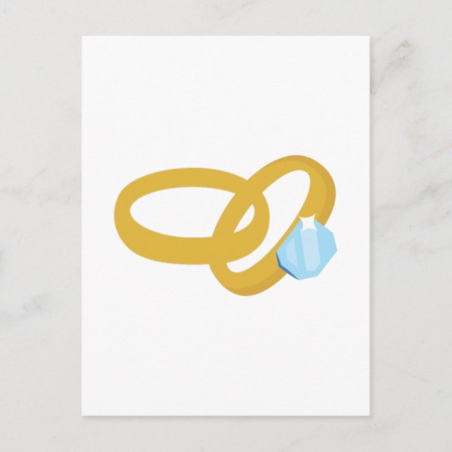 Wedding Rings Postcard (Front)