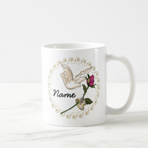 Wedding Rings Rose wedding mug