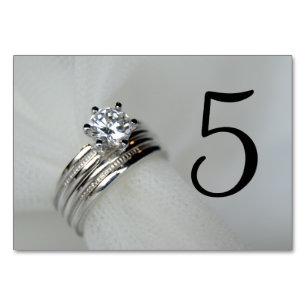 Wedding Rings Table Numbers