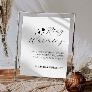 Wedding Rings Warming Ceremony Sign