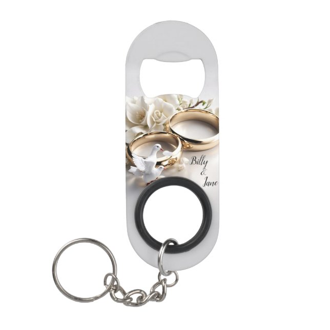 Wedding Rings with Dove (Front)