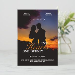 Wedding romance drama movie poster photo  invitation