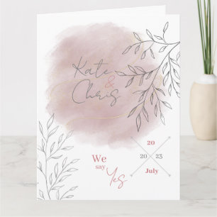 wedding Romantic Blush Card