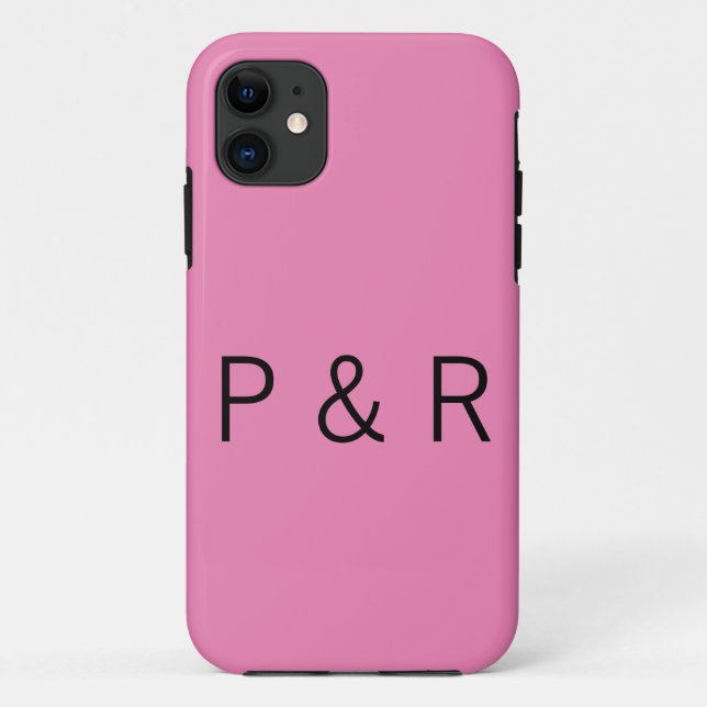 Wedding romantic partner add couple initial letter Case-Mate iPhone case (Back)