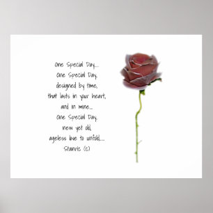 WEDDING ROMANTIC POSTER STYLE DESIGN 