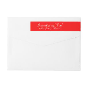 Wedding Romantic Red Address Labels