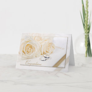 Wedding Rose Bouquet Card