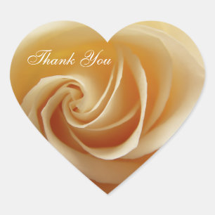 Wedding Rose Thank You Stickers