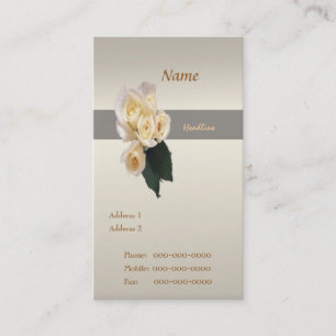 Wedding Roses Business Card