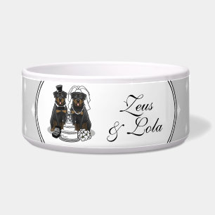 Wedding Rottweilers Bride and Groom Dogs Cute