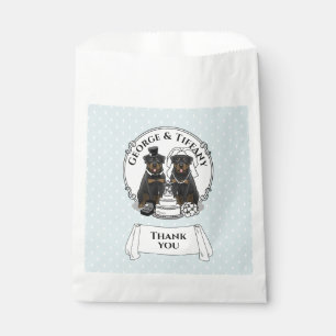 Wedding Rottweilers Bride and Groom Dogs Cute Favour Bag
