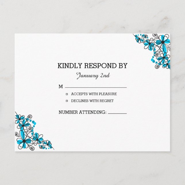 Wedding RSVP Card (Front)