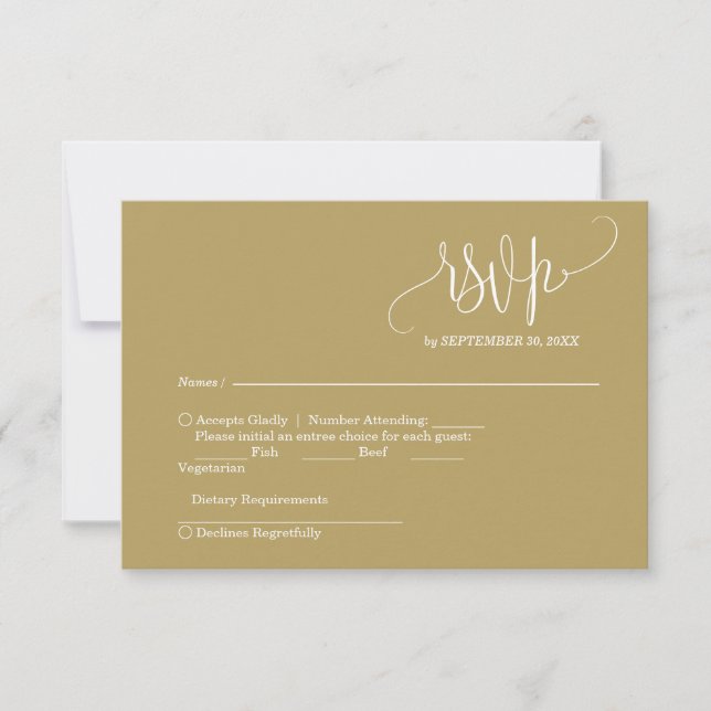 Wedding RSVP Card (Front)