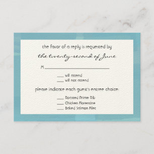 Wedding RSVP Card