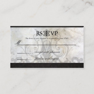 Wedding RSVP Card-Celtic Gaelic Knot Wedding Enclosure Card