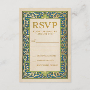 Wedding RSVP Cards   Illuminated Garden Collection