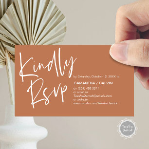 Wedding RSVP, Casual Elegance, Invitation respond