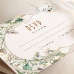 Wedding RSVP Daisy Vintage Art Nouveau by Mucha Invitation<br><div class="desc">Art Nouveau Vintage wedding RSVP card by Alphonse Mucha in a daisies floral, romantic, and whimsical design. Victorian flourishes complement classic art deco fonts. Please enter your custom information, and you're done. If you wish to change the design further, simply click the blue "Customize It" button. Thank you so much...</div>