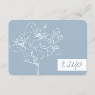 Wedding RSVP (Diamond Blue) Card