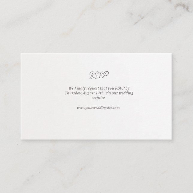 Wedding RSVP Enclosure Card (Front)