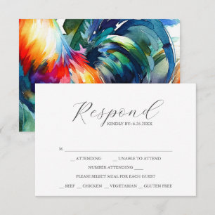 Wedding RSVP for Key West Florida Card