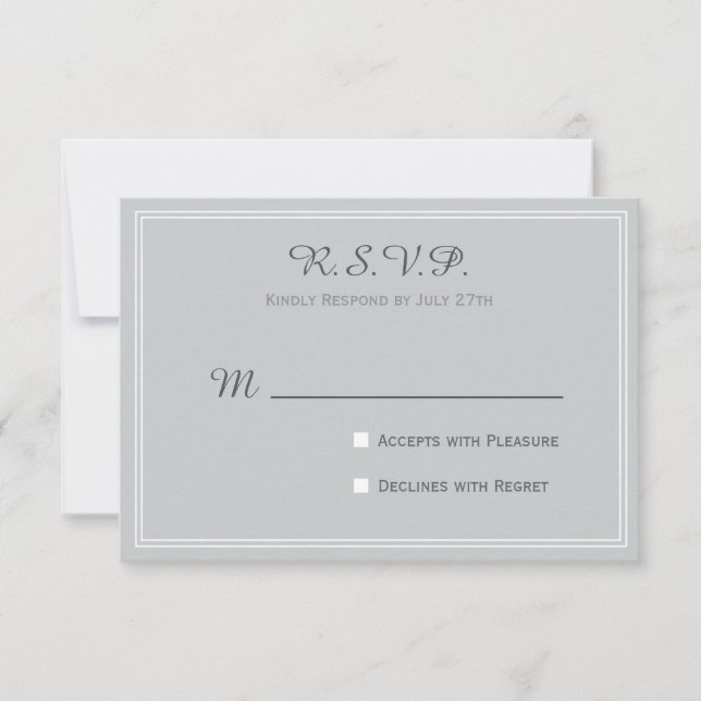 Wedding RSVP for State Love Collection Card (Front)