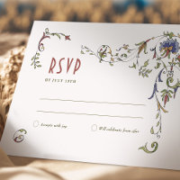 Wedding RSVP Insert Victorian Belle Epoche