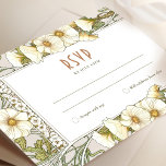Wedding RSVP Insert Vintage Art Nouveau by Mucha I Invitation<br><div class="desc">Art Nouveau Vintage wedding RSVP card by Alphonse Mucha in a floral, romantic, and whimsical design. Victorian flourishes complement classic art deco fonts. Please enter your custom information, and you're done. If you wish to change the design further, simply click the blue "Customize It" button. Thank you so much for...</div>