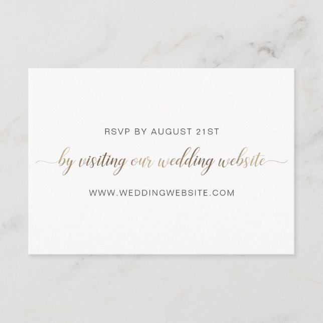 Wedding RSVP Online Card (Front)