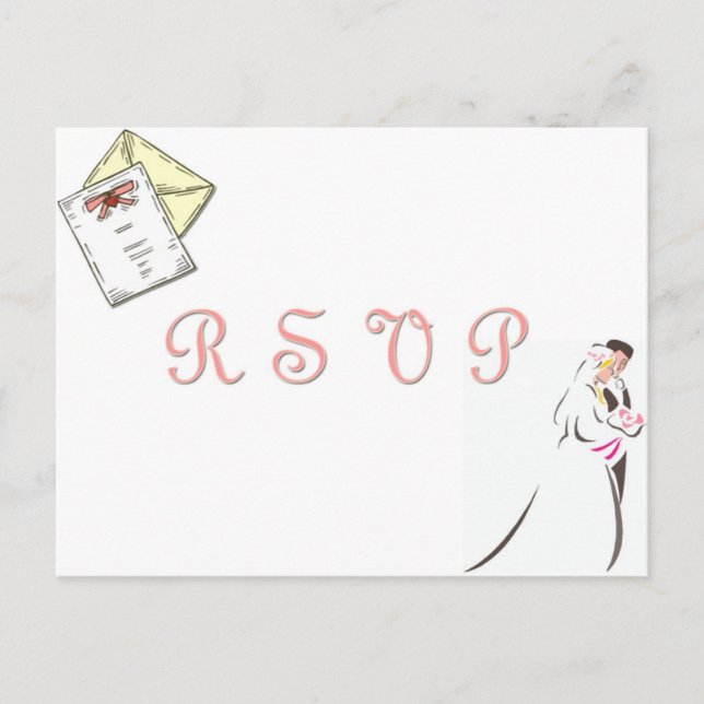"Wedding RSVP" postcard (Front)