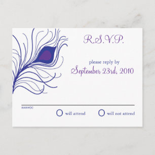 Wedding RSVP postcard