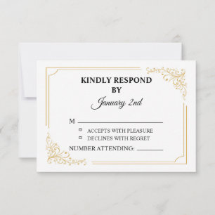 Wedding RSVP Postcard