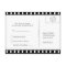 Wedding RSVP Postcard With A Movie Film Theme