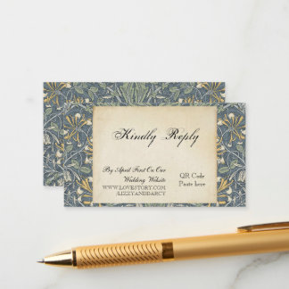 Wedding RSVP QR Code Enclosure Card
