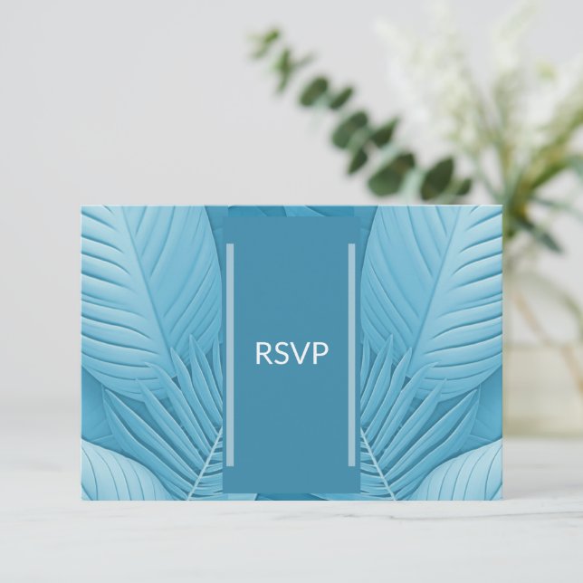 Wedding RSVP Response Photo QR Code Card (Standing Front)