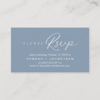 Wedding RSVP via Phone or email respond