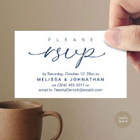 Wedding RSVP via Phone or email respond